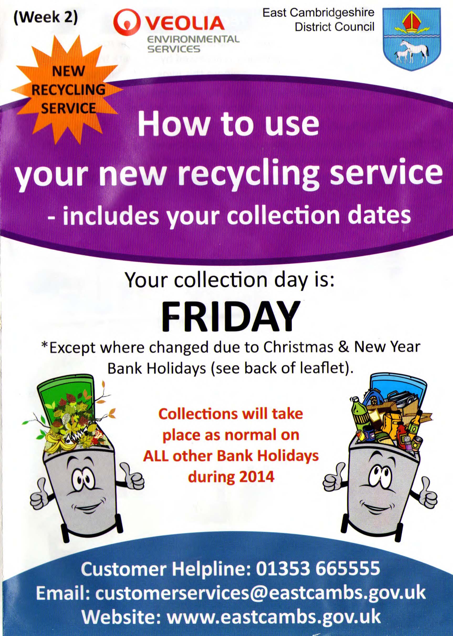 ECDC recycling leaflet